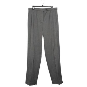Pantology Pants 14W Gray Black Dress‎ Straight Leg Career Casual Trouser